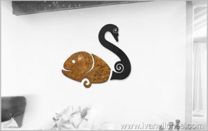 sculpture de wall Simbiosis Fluvial