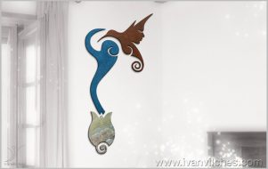 sculpture de wall Sinergia al Alba